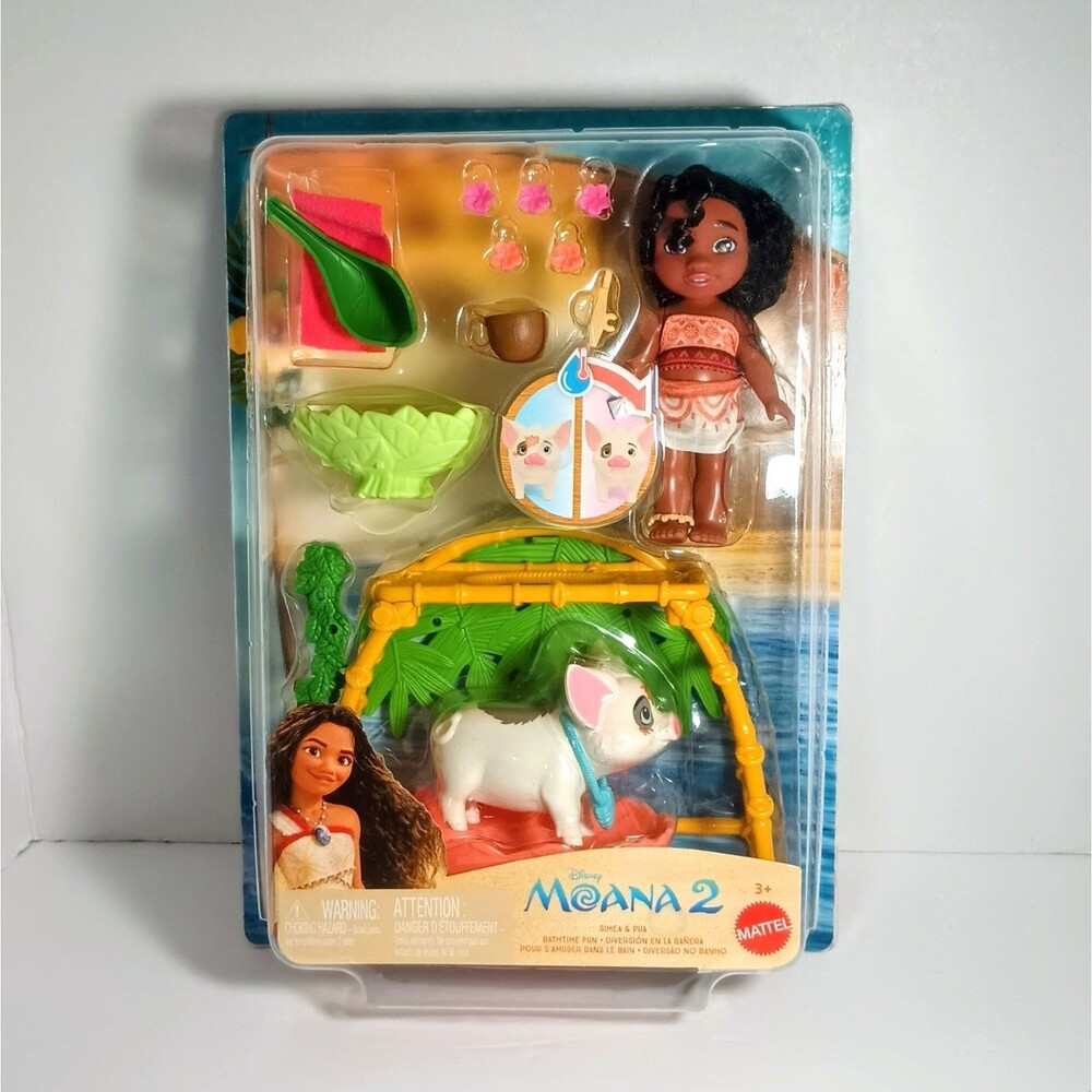 Disney Moana 2 - Simea & Pua Bathtime Fun Playset & Accessories
